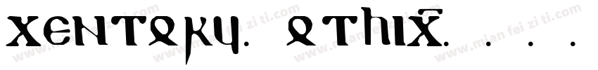 centory Gothic字体转换